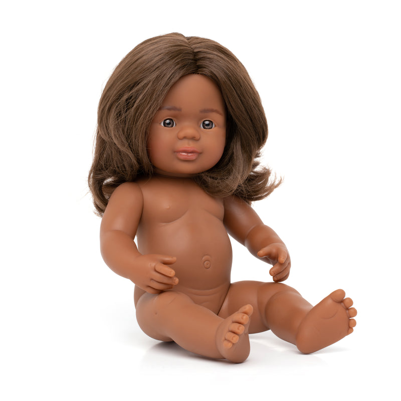 Miniland Doll - Anatomically Correct Baby, Australian Aboriginal Girl, 38cm