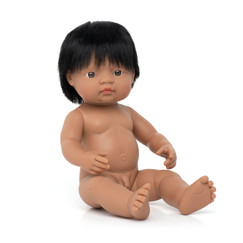 Miniland Doll - Anatomically Correct Baby, Latin American Boy, 38cm