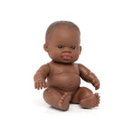 Miniland Doll - Anatomically Correct Baby, African Boy, 21cm