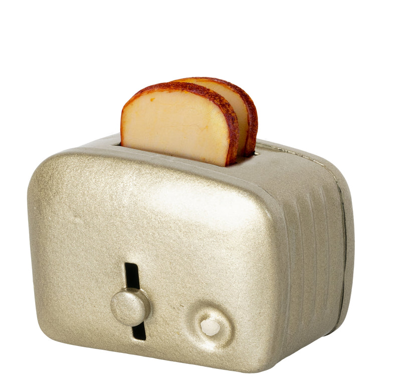 Maileg Miniature Toaster With Bread Silver
