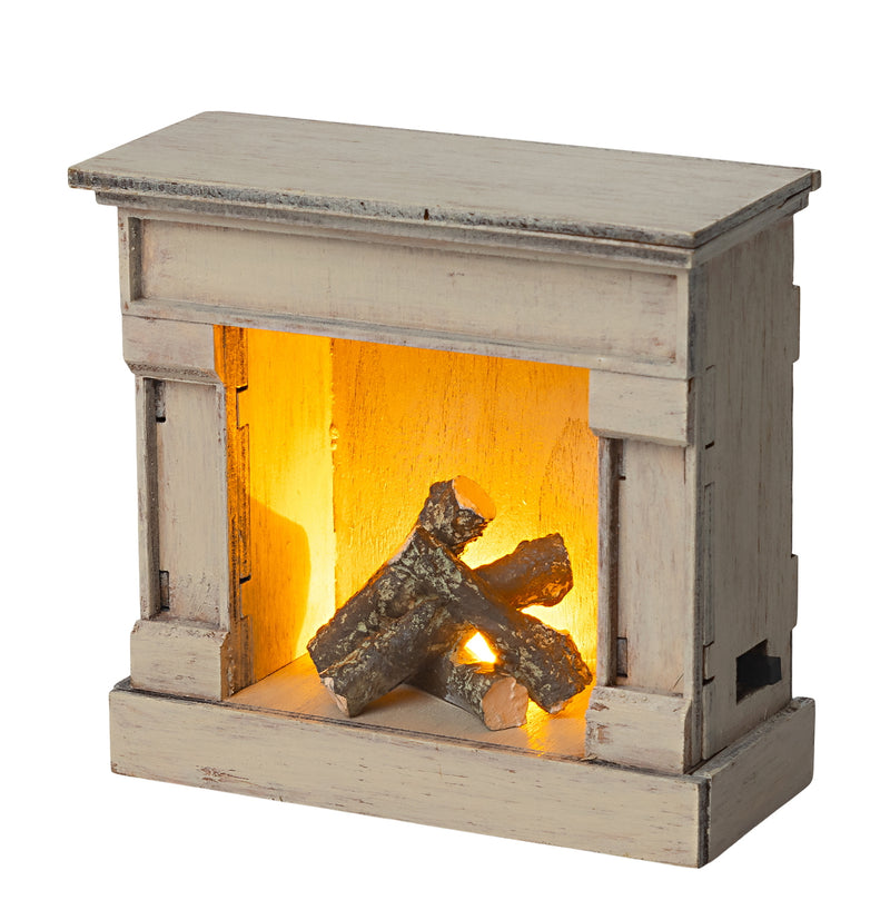 Maileg Miniature Fireplace Off-White