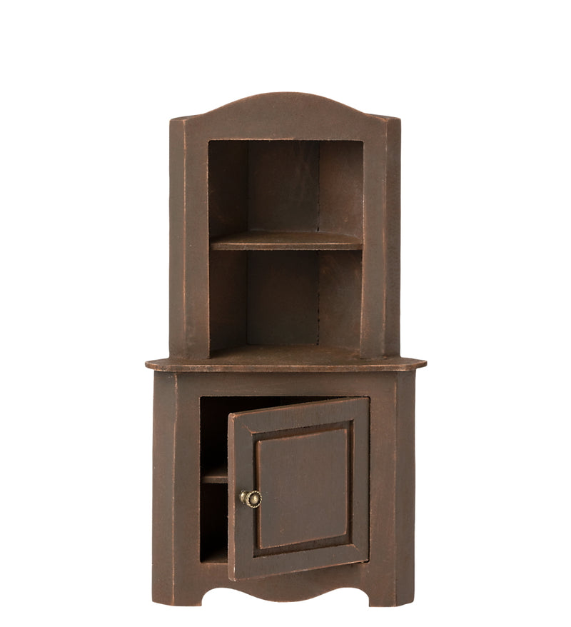 Maileg Miniature Corner Cabinet Brown