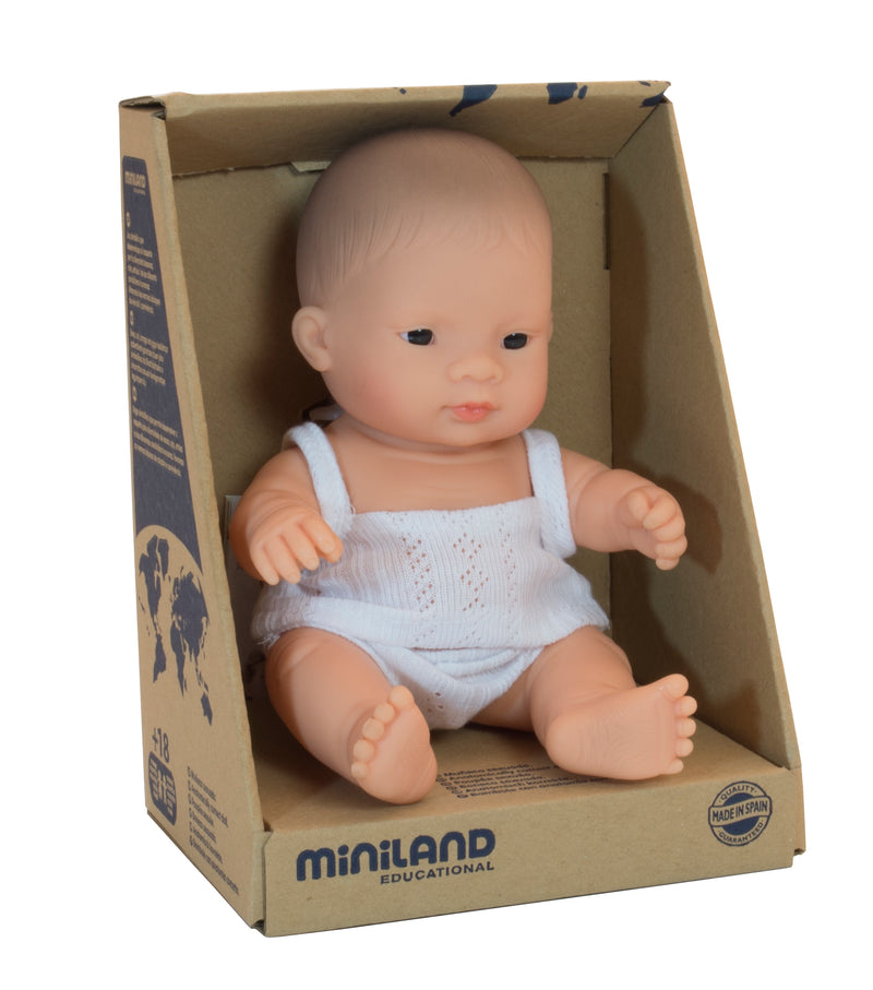 Miniland Doll - Anatomically Correct Baby, Asian Boy, 21cm