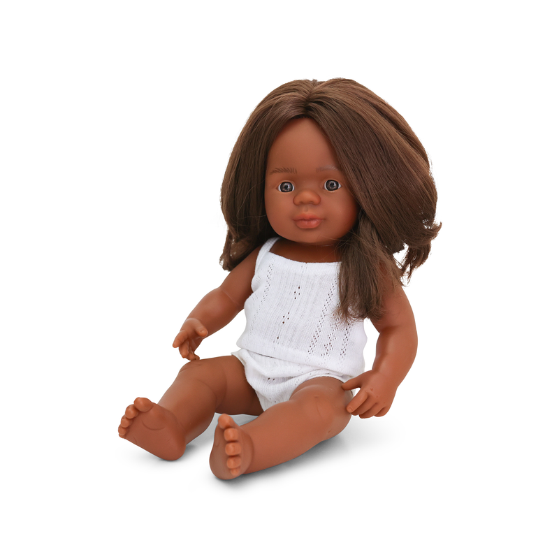 Miniland Doll - Anatomically Correct Baby, Australian Aboriginal Girl, 38cm
