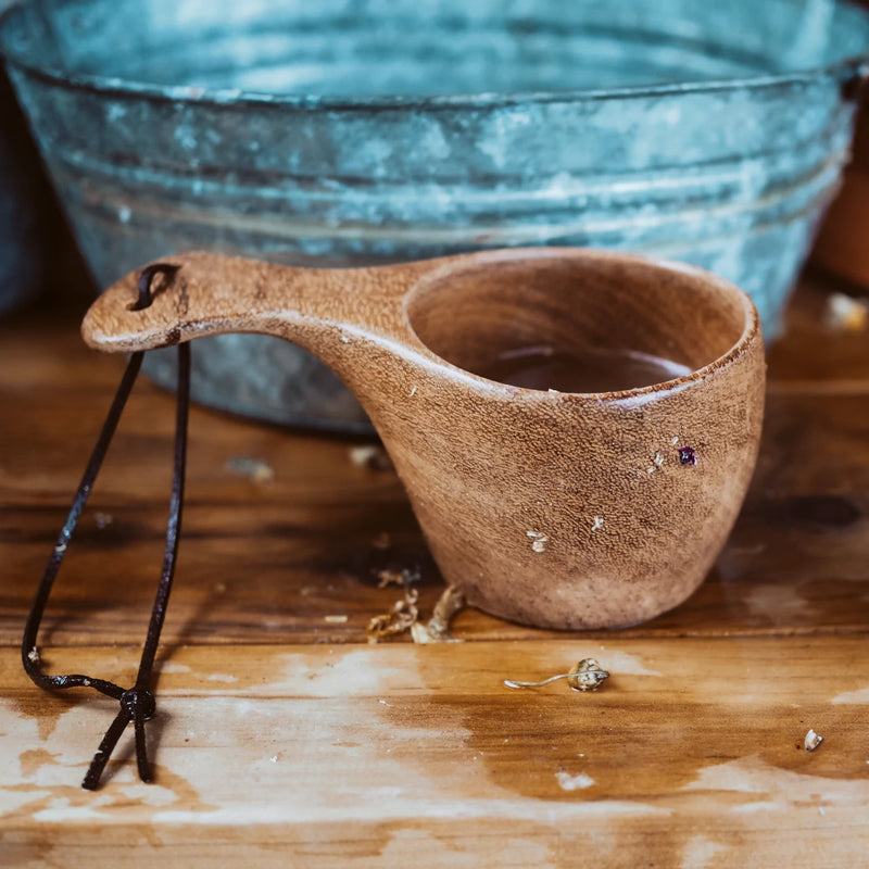 Handcrafted Wooden Rain Scoop