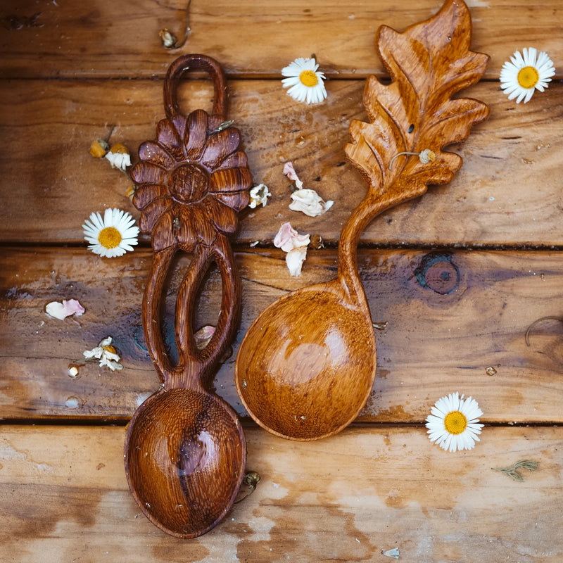 Wild Mountain Child Handcrafted Wooden Daisy Spoon