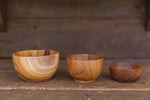 Papoose Teak Nesting Baby Bowls Set Of 3