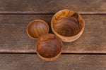 Papoose Teak Nesting Baby Bowls Set Of 3