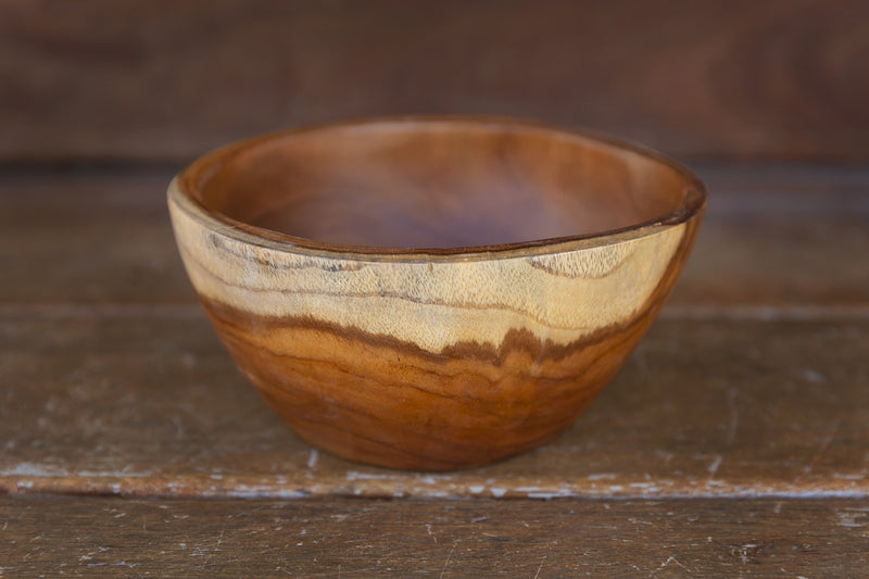 Papoose Natural Wooden Teak Bowl