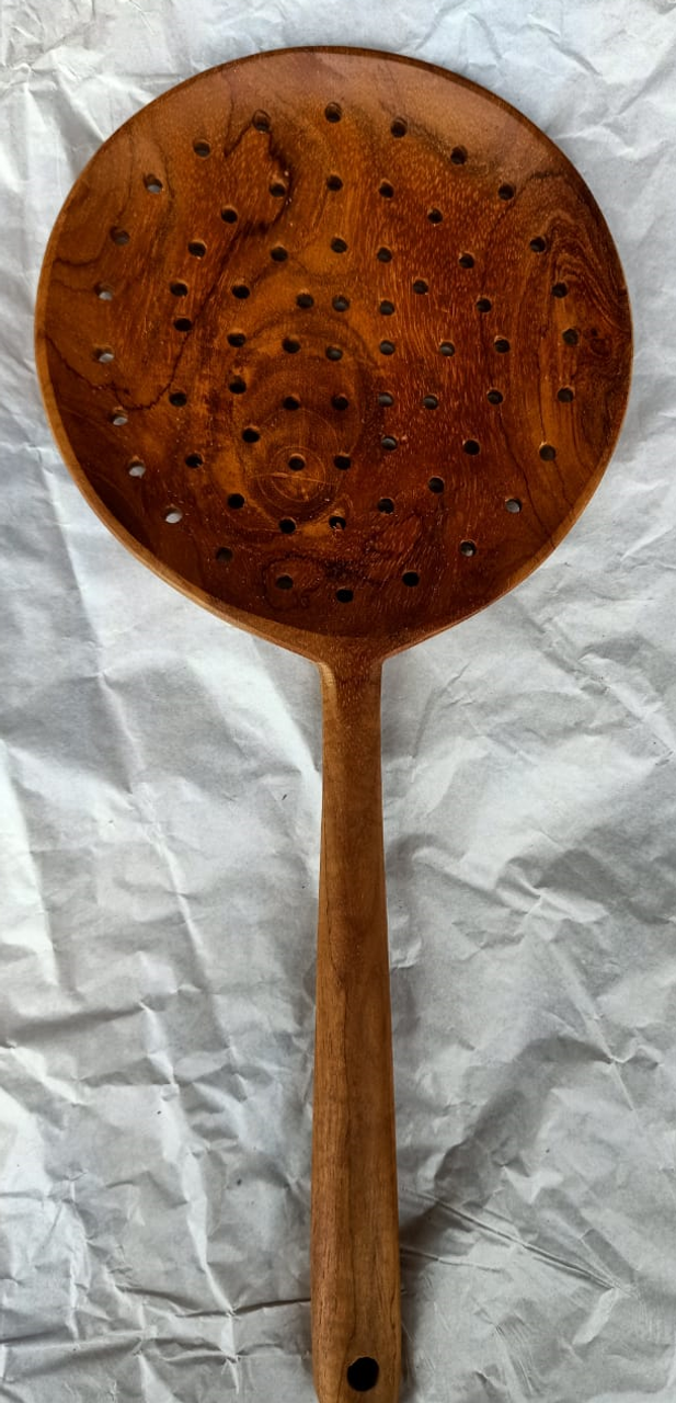 Papoose Teak Slotted Spoon