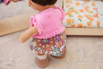 Short Sleeve Knit Frill Cardigan in Pink Made To Fit The Dinkum Dolls