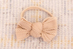 Sophie Headband Bow 5 Neutral Colours to Choose From To Fit Newborn Baby, Dinkum Dolls, 38cm Miniland Dolls and Minikane Dolls