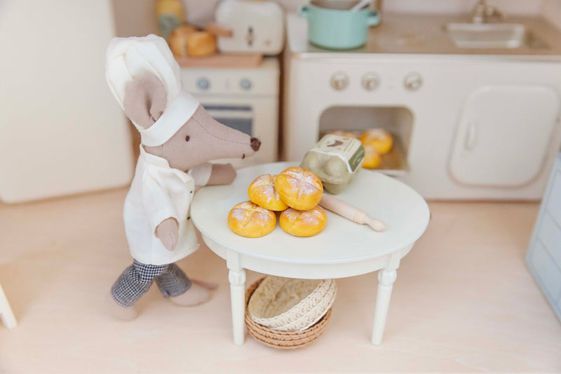 Single Handmade Miniature Polymer Clay Sourdough Roll Miniature Food Perfect For Maileg Mice