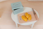 Set of 3 Handmade Miniature Polymer Clay Vienna Rolls Miniature Food Perfect For Maileg Mice