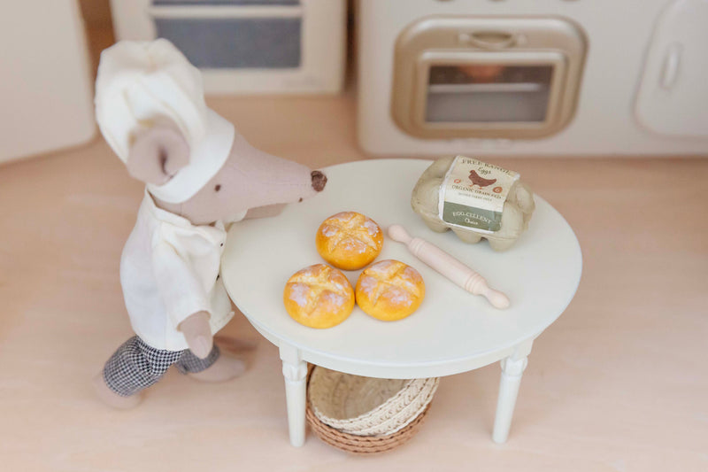 Single Handmade Miniature Polymer Clay Sourdough Roll Miniature Food Perfect For Maileg Mice