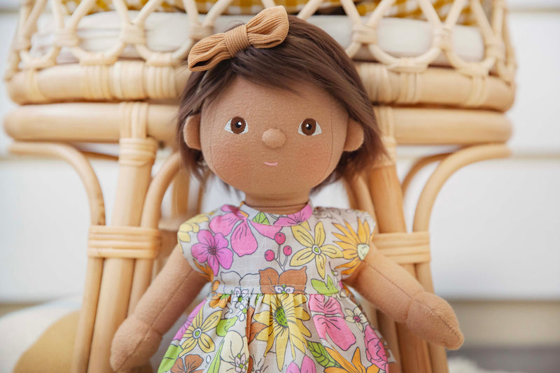 LuLu Dress In Spring Blooms Made To Fit The Dinkum Dolls