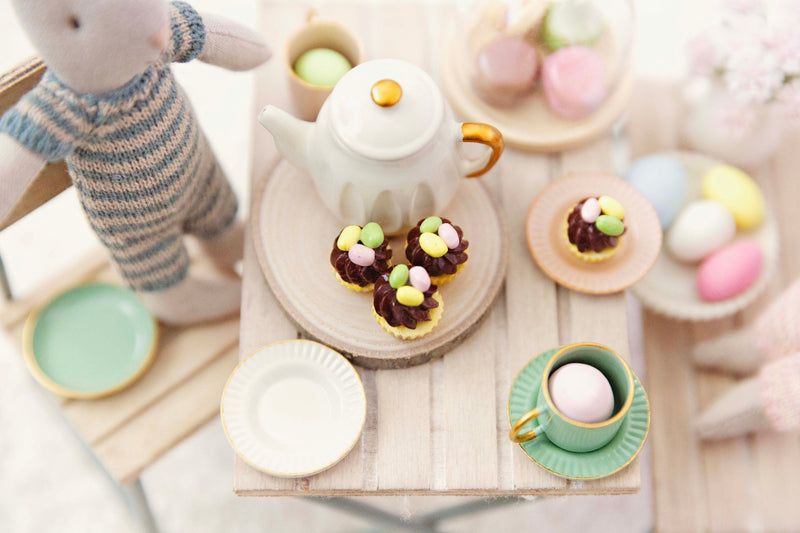 Handmade Miniature Polymer Clay Easter Cupcake Perfect For Maileg Mice