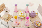 Set of 4 Handmade Miniature Polymer Cupcakes Candy Hearts Miniature Food Perfect For Maileg Mice