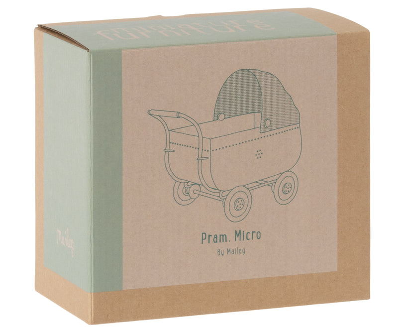 Maileg Pram Micro Blue